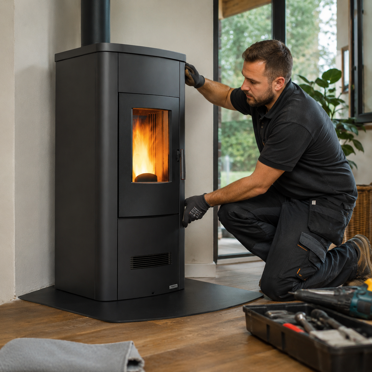 Installation d'un chauffage au bois par TOUT FEU TOUT FLAMME